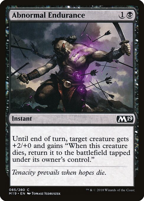 Abnormal Endurance – Core 2019 – M19 85 – English Magic card