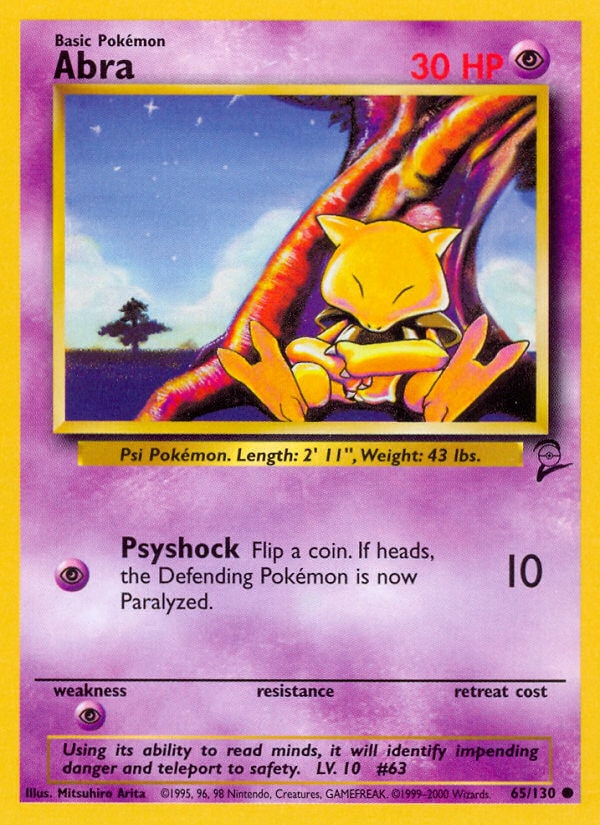 Abra – Base Set 2 65 – Pokémon TCG single card | Lichcards Hoofdafbeelding