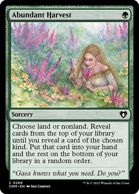 Abundant Harvest – Commander Masters – CMM 269 – English Magic card