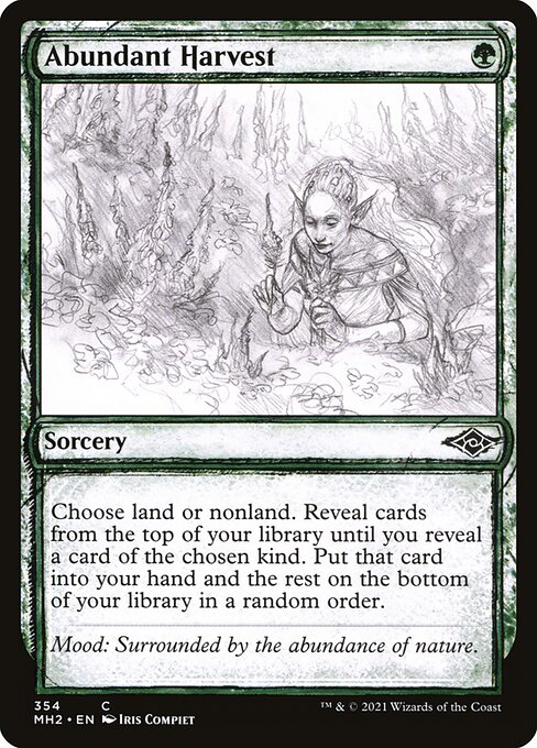 Abundant Harvest – Modern Horizons 2 – MH2 354 – English Magic card Immagine principale del prodotto