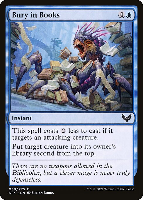Bury in Books – Strixhaven: School of Mages (STX-39) Magic: The Gathering card | LC-REM-20260804-15765057372492-ac2a2cf5-80cf-4c06-8b04-bc04a5460de5 Hauptbild