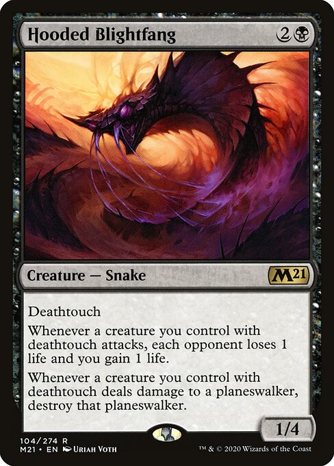 Hooded Blightfang – Core 2021 (M21-104) Magic: The Gathering card