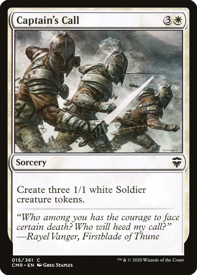 Captain's Call - Commander Legends (Common) [CMR-15]