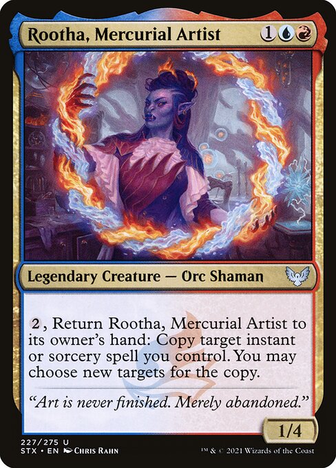 Rootha, Mercurial Artist – Strixhaven: School of Mages (STX-227) Magic: The Gathering card Hauptbild