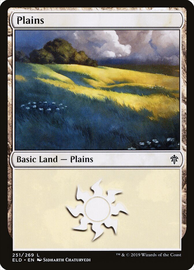 Plains (V.2) - Throne of Eldraine (Land) [ELD-251]