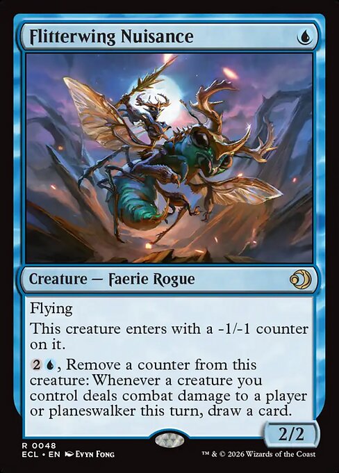 Flitterwing Nuisance – Lorwyn Eclipsed (ECL-48) Magic: The Gathering card Hoofdafbeelding