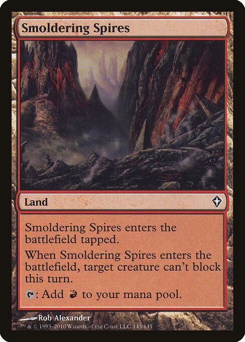 Smoldering Spires – Worldwake (WWK-143) Magic: The Gathering card | LC-REM-20260804-15794291179852-ad1b05db-4475-49cd-99a3-5e5640c6da9b