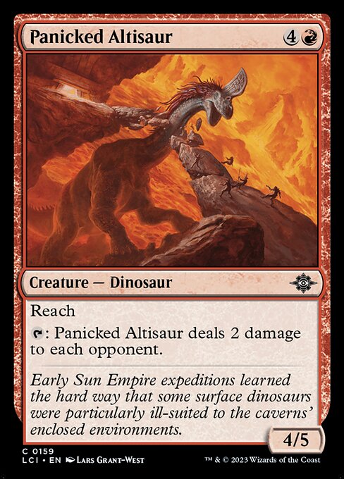 Panicked Altisaur – The Lost Caverns of Ixalan (LCI-159) Magic: The Gathering card