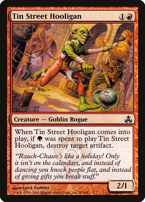 Tin Street Hooligan – Guildpact (GPT-78) Magic: The Gathering card | LC-REM-20260804-15151334621516-ad525bb3-15fd-4887-a3e7-0a036258dcc7