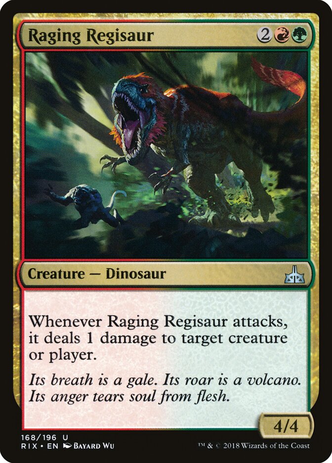 Raging Regisaur - Rivals of Ixalan (Uncommon) [RIX-168] Imagen principal del producto