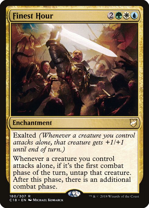 Finest Hour – Commander 2018 (C18-180) Magic: The Gathering card Main image