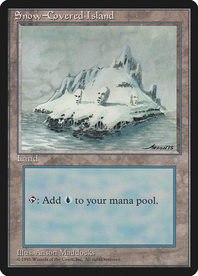 Magic-kaart Snow-Covered Island ICE-371 uit Ice Age (Land) Hoofdafbeelding