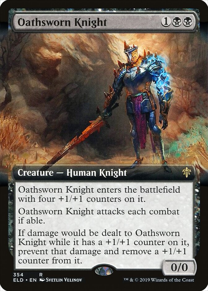 Magic-kaart Oathsworn Knight ELD-354 uit Throne of Eldraine (Rare)