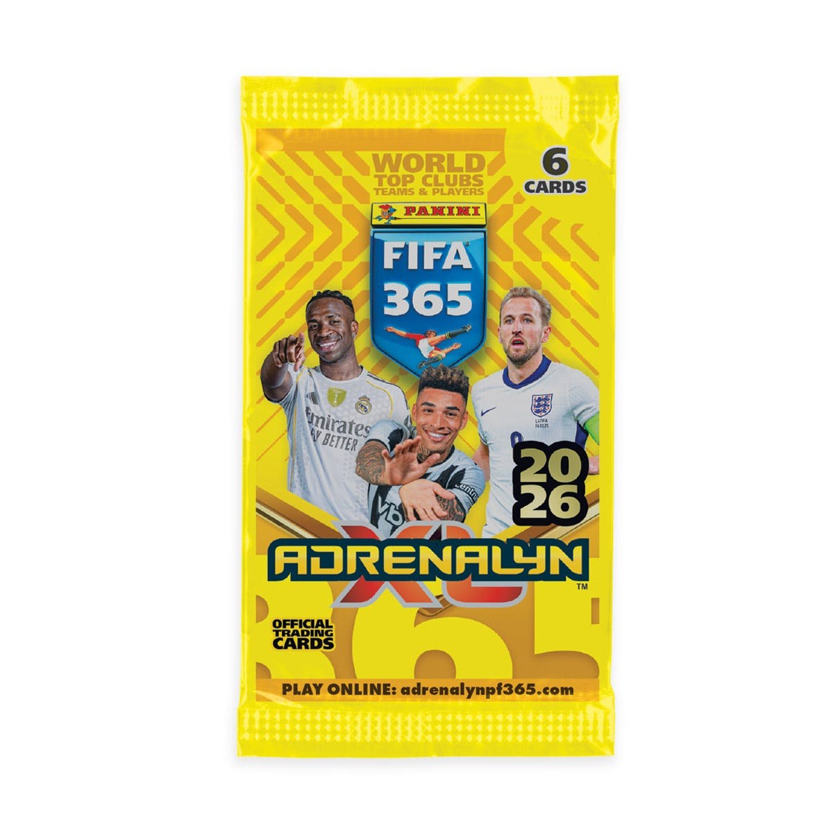 Panini Adrenalyn XL FIFA 365 25/26 Mega Starter Pack - los boosterzakje (6 kaarten) van de FIFA 365 2026-collectie, zoals meegeleverd in de starter pack