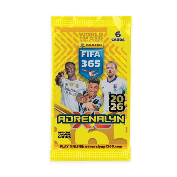 Panini Adrenalyn XL FIFA 365 25/26 Mega Starter Pack - los boosterzakje (6 kaarten) van de FIFA 365 2026-collectie, zoals meegeleverd in de starter pack