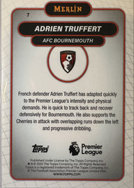 Adrien Truffert - 2025-26 Topps Merlin Premier League (Mojo Refractor) [7] - achterkant | Lichcards