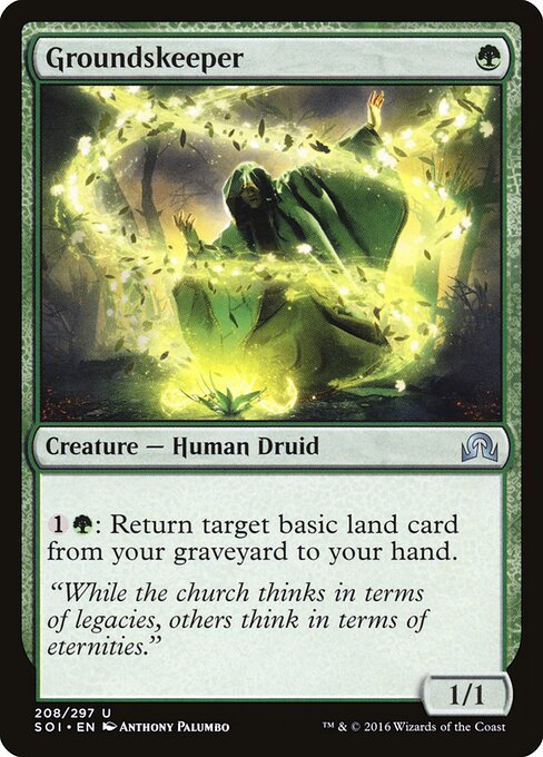 Groundskeeper – Shadows over Innistrad (SOI-208) Magic: The Gathering card