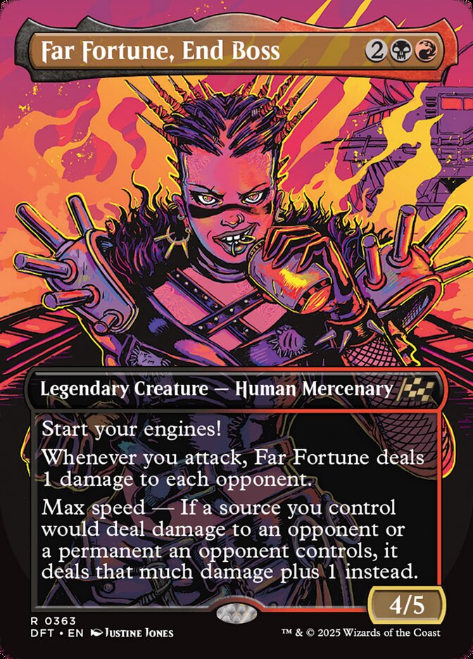 Magic-kaart Far Fortune, End Boss DFT-363 uit Aetherdrift (Rare)