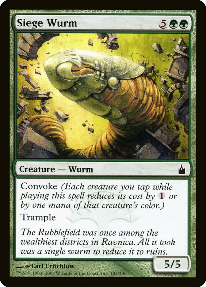 Siege Wurm - Ravnica: City of Guilds (Common) [RAV-183]