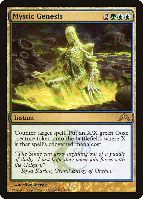Mystic Genesis – Gatecrash (GTC-180) Magic: The Gathering card Hauptbild