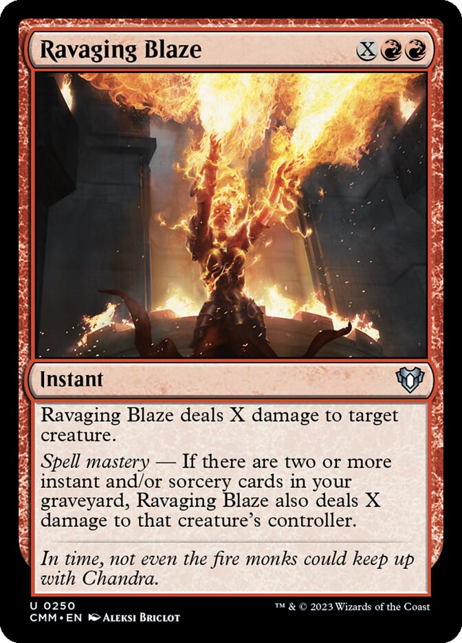 Ravaging Blaze - Commander Masters (Uncommon) [CMM-250] Immagine principale del prodotto