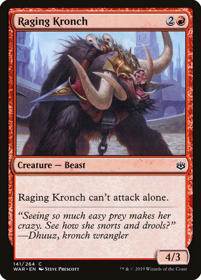 Raging Kronch - War of the Spark (Common) [WAR-141] Immagine principale del prodotto