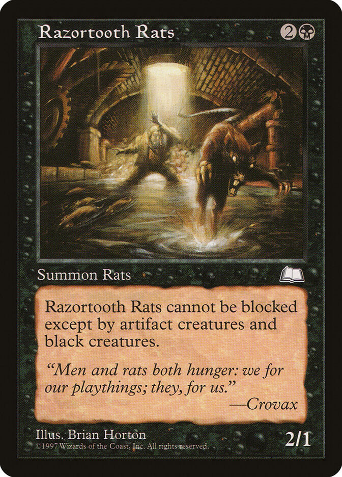 Magic-kaart Razortooth Rats WTH-78 uit Weatherlight (Common)