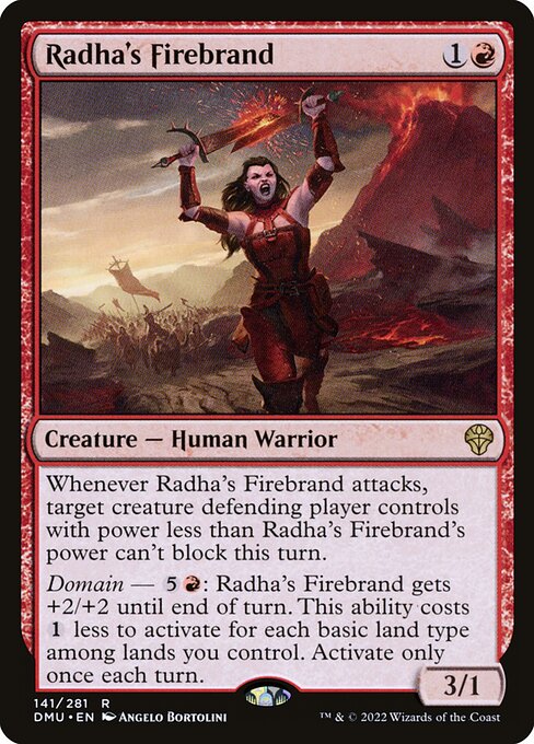 Radha's Firebrand – Dominaria United (DMU-141) Magic: The Gathering card