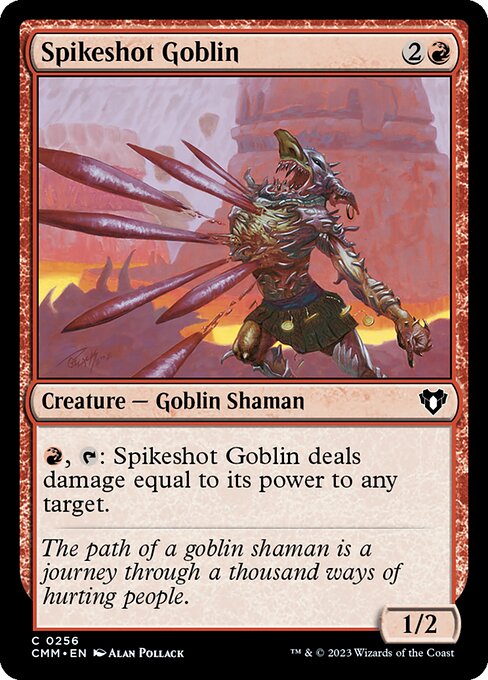 Spikeshot Goblin – Commander Masters (CMM-256) Magic: The Gathering card Immagine principale del prodotto