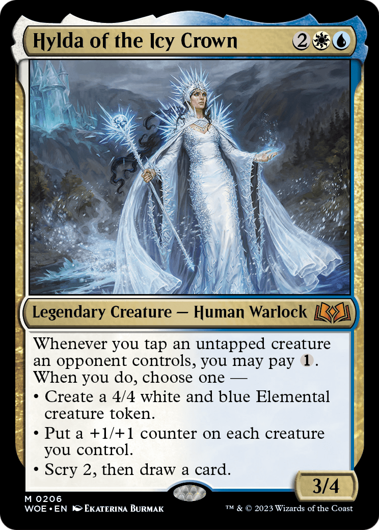 Hylda of the Icy Crown – Wilds of Eldraine 206 – Magic: The Gathering single card Hauptbild