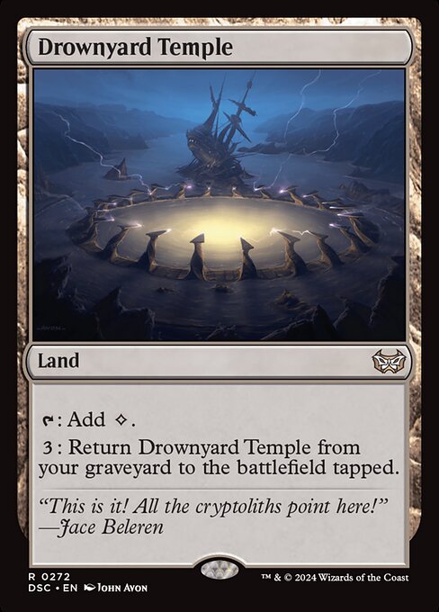 Drownyard Temple – Commander: Duskmourn: House of Horror (DSC-272) Magic: The Gathering card Hauptbild