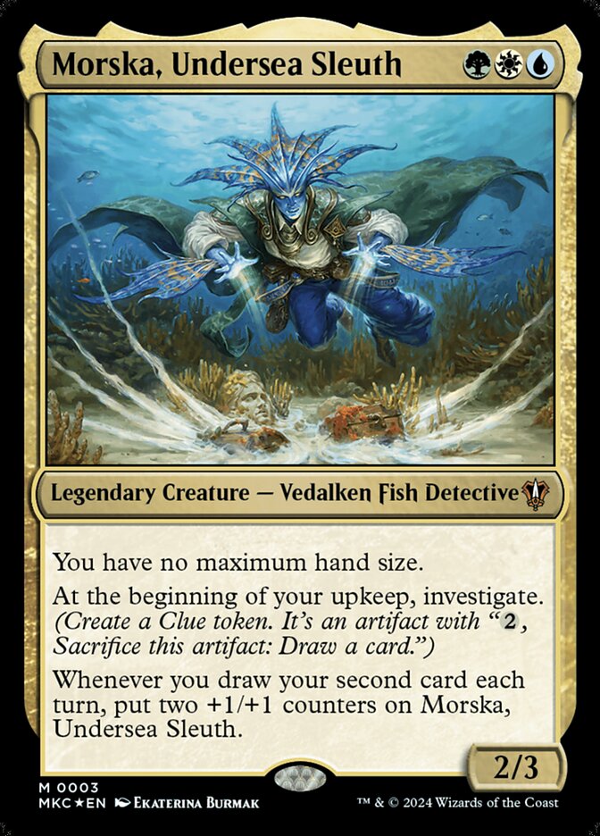 Magic-kaart Morska, Undersea Sleuth MKC-3 uit Commander: Murders at Karlov Manor (Mythic)
