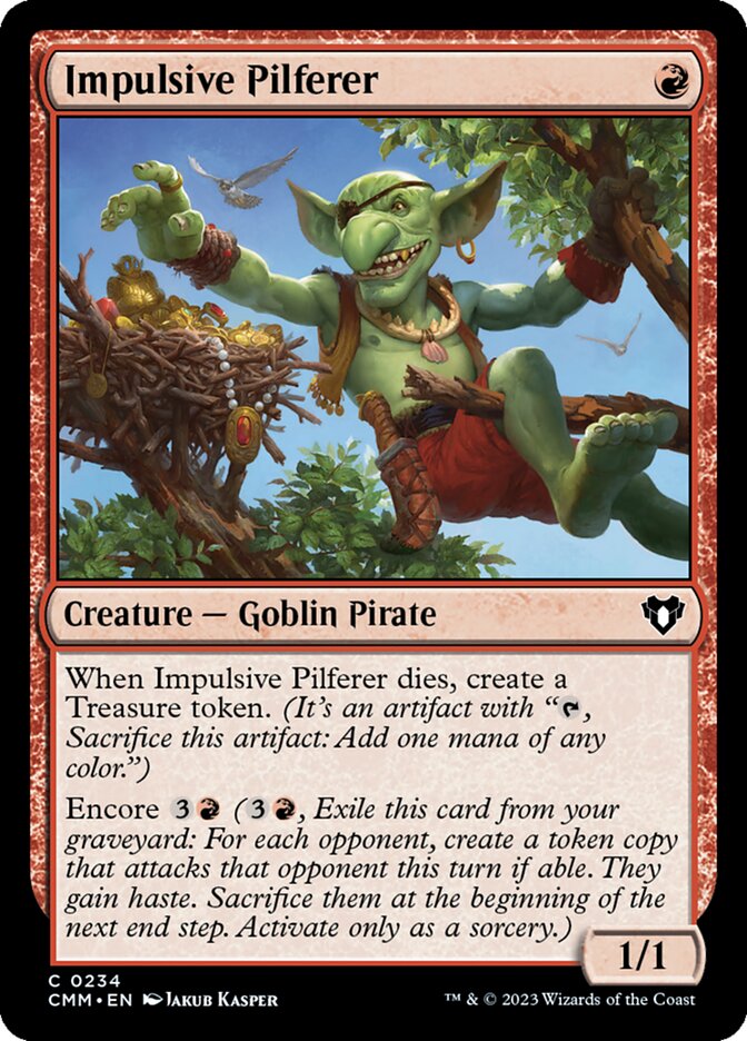 Impulsive Pilferer - Commander Masters (Common) [CMM-234] Main image