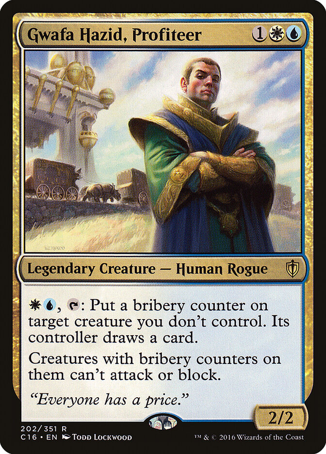Gwafa Hazid, Profiteer - Commander 2016 (Rare) [C16-202] Image principale du produit