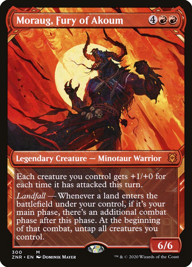 Magic-kaart Moraug, Fury of Akoum ZNR-300 uit Zendikar Rising (Mythic) Hoofdafbeelding