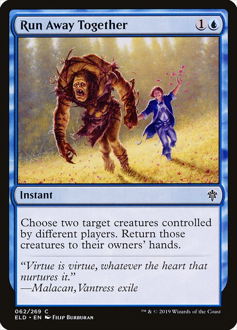 Run Away Together – Throne of Eldraine (ELD-62) Magic: The Gathering card