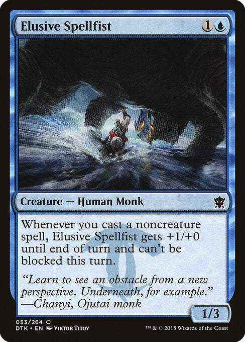 Elusive Spellfist – Dragons of Tarkir (DTK-53) Magic: The Gathering card