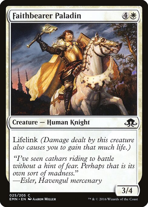 Faithbearer Paladin – Eldritch Moon (EMN-25) Magic: The Gathering card