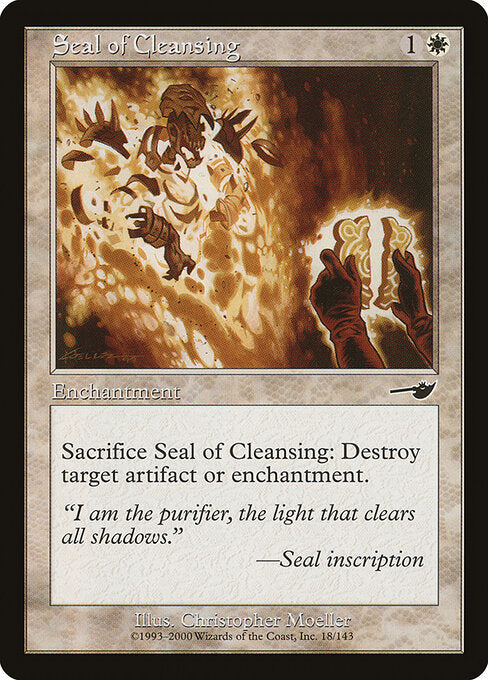 Seal of Cleansing – Nemesis (NEM-18) Magic: The Gathering card | LC-REM-20260804-15935506121036-af6c921e-1b82-412c-9979-adfdf83440f7 Main image