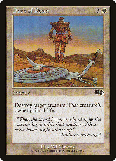 Path of Peace – Urza's Saga (USG-29) Magic: The Gathering card