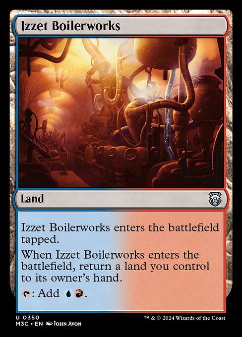 Izzet Boilerworks – Commander: Modern Horizons 3 (M3C-350) Magic: The Gathering card