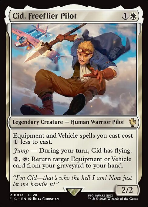 Cid, Freeflier Pilot – Final Fantasy Commander (FIC-13) Magic: The Gathering card | LC-REM-20260804-15339534975308-afa9e3e6-a633-46ad-b52a-48574b2f3d07
