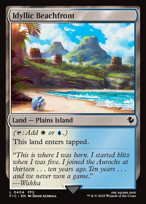 Idyllic Beachfront – Final Fantasy Commander (FIC-404) Magic: The Gathering card | LC-REM-20260804-15340040192332-afe2ebec-0310-4b2f-ace4-fb293a1e4837