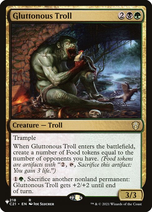 Gluttonous Troll – The List (PLST-C21-218) Magic: The Gathering card | LC-REM-20260804-15151331475788-afec640e-2695-429f-82b3-61c2387e6f1e
