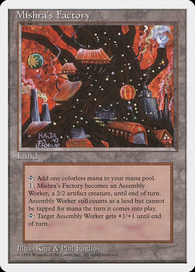 Magic-kaart Mishra's Factory 4ED-361 uit Fourth Edition (Uncommon)