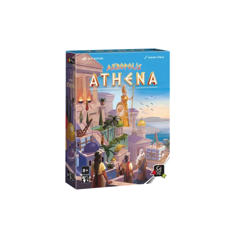 Akropolis Athena – officiële scherpe Engelse doosrender in perspectief