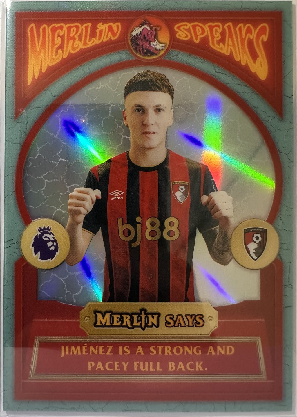 Álex Jiménez - 2025-26 Topps Merlin Premier League (Merlin Speaks) [MS-2] - voorkant