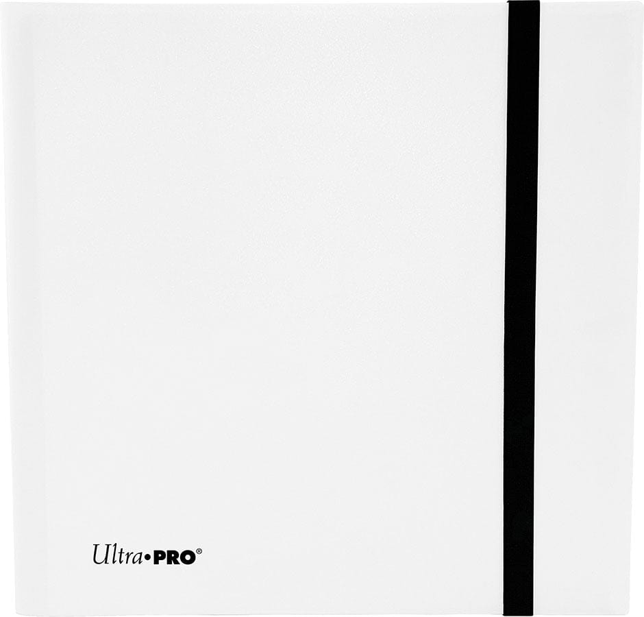 Ultra Pro Eclipse 12-pocket PRO-Binder in Arctic White, open en dicht