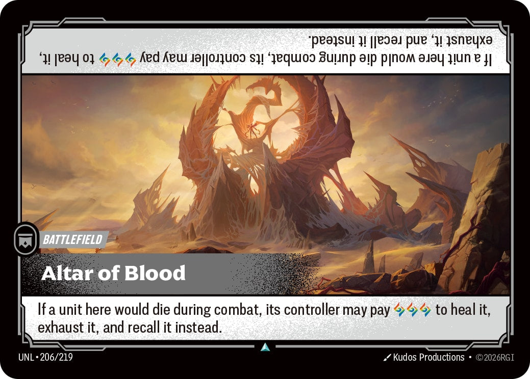 Altar of Blood - Unleashed (Uncommon) [UNL-206] | Lichcards