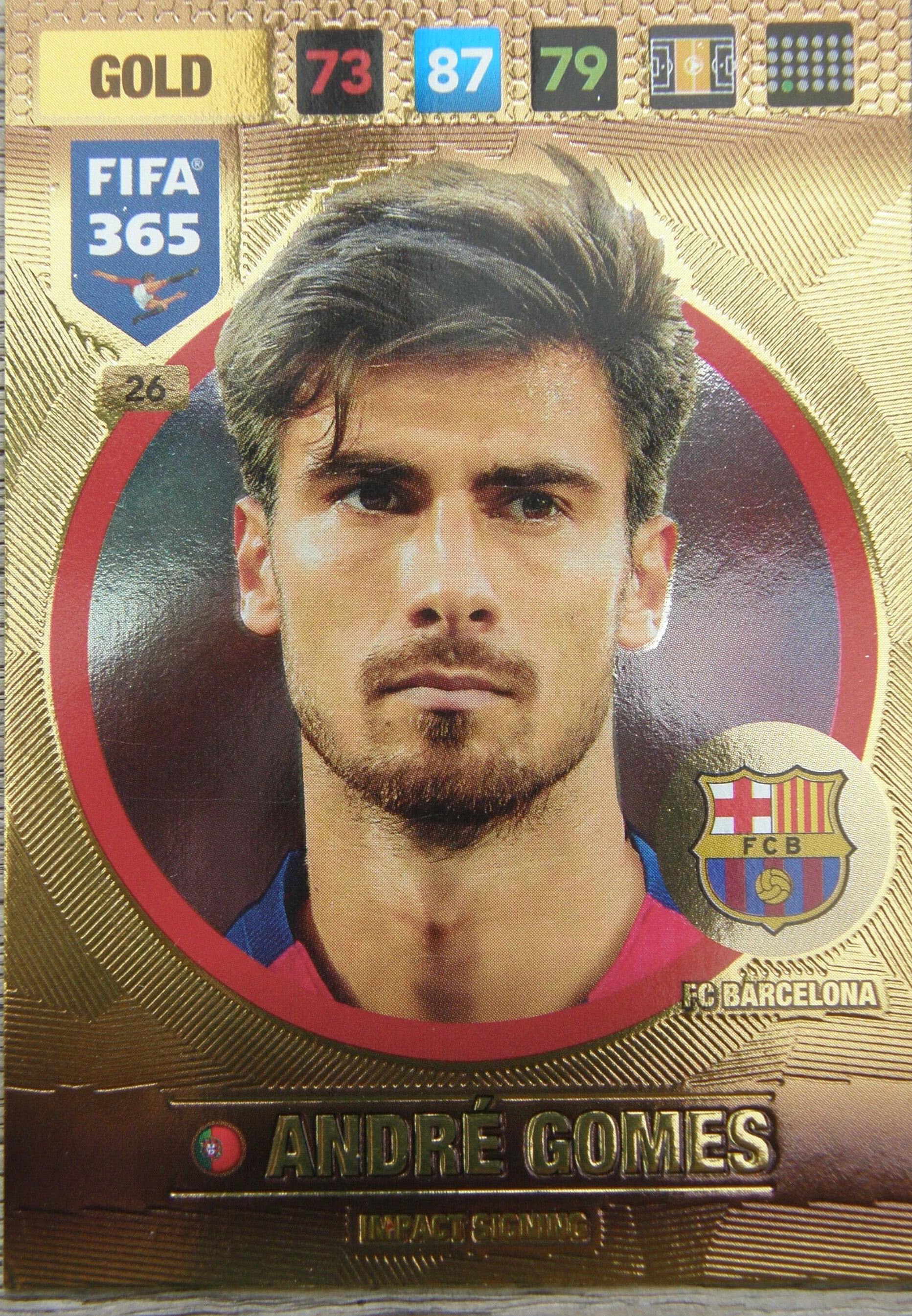 André Gomes - FIFA 365: 2017 Adrenalyn XL Impact Signing #26 - Near Mint
